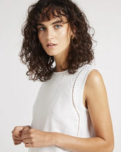 Load image into Gallery viewer, Yarra Trail - Carina Tank in White colour side shot