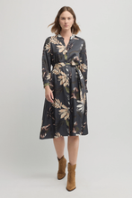 Load image into Gallery viewer, Yarra Trail - Harvest Dress - Charcoal colour front shot