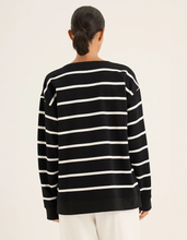 Load image into Gallery viewer, Yarra Trail - Infinity Sweat - Ecru/ Black colour back shot