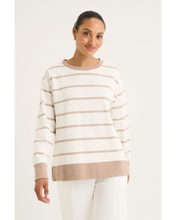 Load image into Gallery viewer, Yarra Trail - Infinity Sweat - Ecru/ Sandstone colour front shot