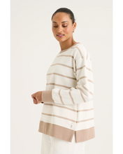 Load image into Gallery viewer, Yarra Trail - Infinity Sweat - Ecru/ Sandstone colour side shot