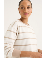 Load image into Gallery viewer, Yarra Trail - Infinity Sweat - Ecru/ Sandstone colour side closed up shot