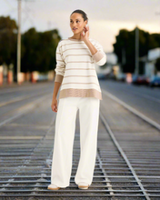 Load image into Gallery viewer, Yarra Trail - Infinity Sweat - Ecru/ Sandstone colour front shot