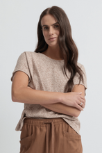 Load image into Gallery viewer, Yarra Trail - Lona Tee - Clay/ Ecru colour front shot