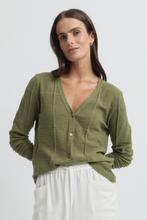 Load image into Gallery viewer, Yarra Trail - Obscurity Knit Cardi - Lawn colour front shot