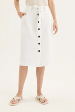 Load image into Gallery viewer, Yarra Trail - Panna Skirt - Ecru colour front shot