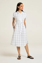 Load image into Gallery viewer, Yarra Trail - Sentosa Dress in Black/White colour front shot