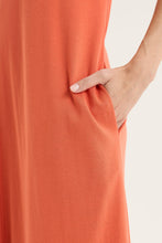 Load image into Gallery viewer, Yarra Trail - Solitude Dress - Volcanic colour front closed up shot