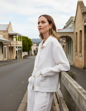 Load image into Gallery viewer, Yarra Trail - Tirari Bomber Jacket - White colour front shot