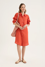 Load image into Gallery viewer, Yarra Trail - Tirari Dress - Volcanic colour front shot
