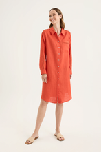 Load image into Gallery viewer, Yarra Trail - Tirari Dress - Volcanic colour front shot