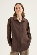 Load image into Gallery viewer, Yarra Trail - Tirari Shirt - Espresso colour front shot