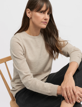 Load image into Gallery viewer, Yarra Trail - Villa Knit Top - Almond colour side closed up shot
