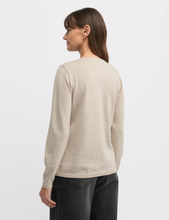 Load image into Gallery viewer, Yarra Trail - Villa Knit Top - Almond colour back shot