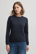 Load image into Gallery viewer, Yarra Trail - Villa Knit Top - Navy colour front shot