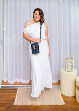 Load image into Gallery viewer, Liv and Milly Harper Handbag - Navy wore by a model