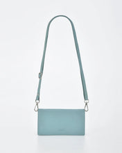 Load image into Gallery viewer, Mimi - Leather Phone Wallet - light green colour front shot