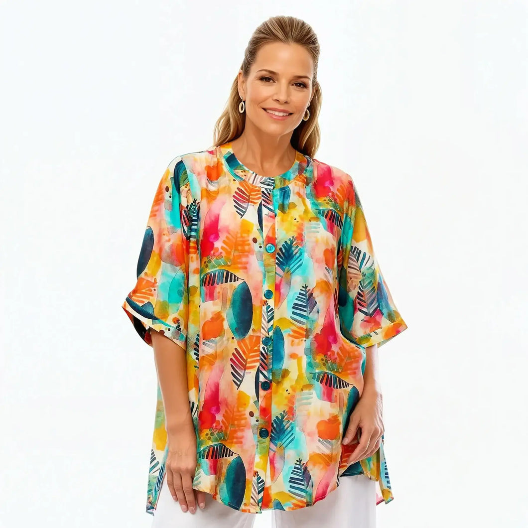 Claire Powell A-Line Shirt - Tropicana