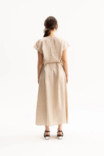 Load image into Gallery viewer, Blacklist - Brianna Dress - Oatmeal colour back shot
