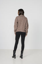 Load image into Gallery viewer, Caju Double Breasted Cardi Woollahra Knit Brown colour back shot

