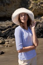 Load image into Gallery viewer, Charlie Jane - Scarborough Tee - Stripe colour side shot
