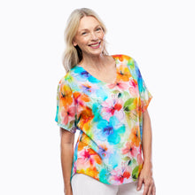 Load image into Gallery viewer, Claire Powell V Neck Short Sleeve Modal Top - Blushing colour front shot
