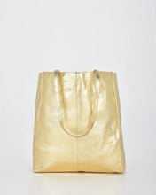 Load image into Gallery viewer, Cobb and Co - Venus - Metallic Leather Tote Bag - Champagne colour front shot
