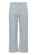 Load image into Gallery viewer, Cream - Berta 7/8 Twill Audrey Fit - Horizon Blue Milkboy colour back shot

