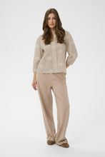 Load image into Gallery viewer, Cream - CRKorey Blouse - Brown White Stripe colour front shot
