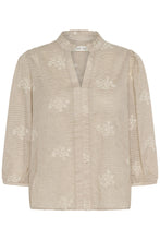 Load image into Gallery viewer, Cream - CRKorey Blouse - Brown White Stripe

