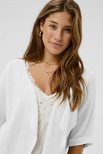 Load image into Gallery viewer, Cream - CRSillar Knit Bolero - Snow White colour front shot
