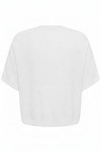 Load image into Gallery viewer, Cream - CRSillar Knit Bolero - Snow White colour back shot
