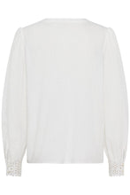 Load image into Gallery viewer, Cream - Delia Blouse - Snow White colour back shot
