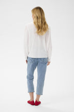 Load image into Gallery viewer, Cream - Delia Blouse - Snow White colour back shot

