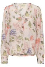 Load image into Gallery viewer, Cream - Lucia Blouse - Sepia Rose Flower colour front shot
