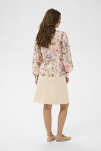 Load image into Gallery viewer, Cream - Lucia Blouse - Sepia Rose Flower colour back shot
