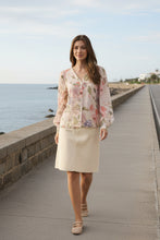 Load image into Gallery viewer, Cream - Lucia Blouse - Sepia Rose Flower colour front shot
