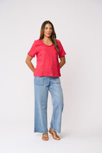 Load image into Gallery viewer, Foil - Benefits Scoop Top - Melon colour front shot
