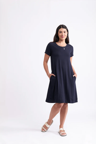 Foil - Captain's Choice Dress - True Navy colour front shot