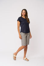 Load image into Gallery viewer, Foil - Clean Queen Top - True Navy colour side shot
