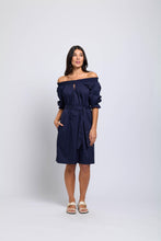 Load image into Gallery viewer, Foil - Eye Candy Dress - Midnight colour front shot
