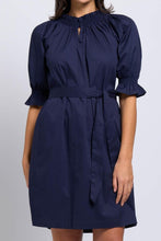 Load image into Gallery viewer, Foil - Eye Candy Dress - Midnight colour front closed up shot
