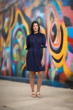 Load image into Gallery viewer, Foil - Eye Candy Dress - Midnight colour front shot
