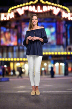 Load image into Gallery viewer, Foil - Eye Candy Top - Midnight colour front shot
