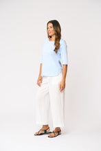 Load image into Gallery viewer, Foil - Forshore Top - Soft Blue colour side shot
