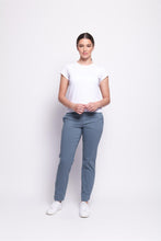 Load image into Gallery viewer, Foil - Full Monty Trapeze Trouser - Blue Steel colour front shot
