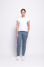 Load image into Gallery viewer, Foil - Full Monty Trapeze Trouser - Blue Steel colour front shot

