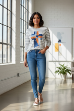 Load image into Gallery viewer, Foil - Gallery Tee - Modern Art colour front shot
