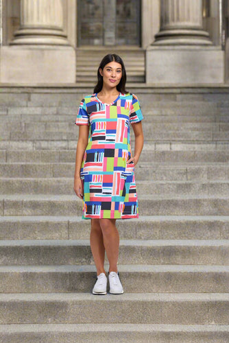 Foil - Here Comes Summer Dress - Building Blocks style front shot
