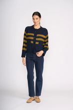 Load image into Gallery viewer, Foil - Hold The Line Cardi - Eclipse Stripe colour front shot
